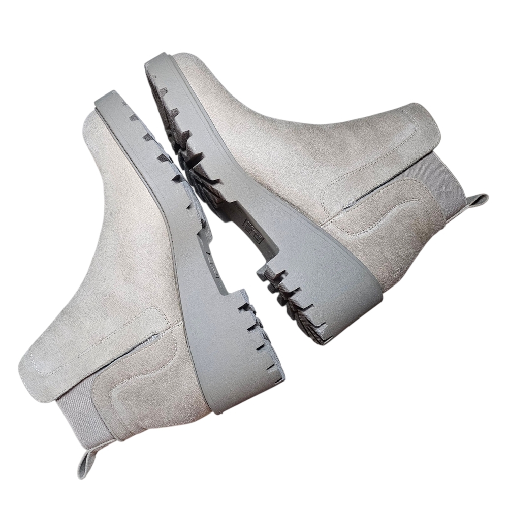Suede Chelsea Ankle Boots in Light Gray - Picture 7 of 12